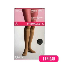 MEDIA CORTACOMP NORMAL F.LASTIC NEGRA T/RP 1UNID