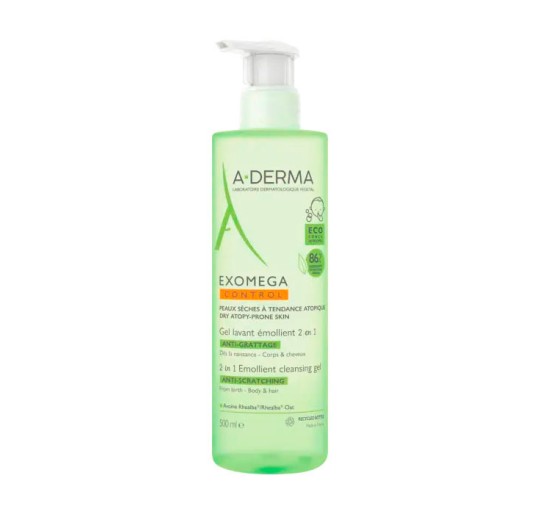 A-DERMA EXOMEGA CONTROL GEL LIMPIADOR 500ML