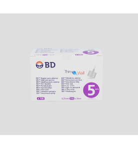 AGUJA PARA PLUMAS ESTERIL BD 31 G (0.25 MM X 5 M