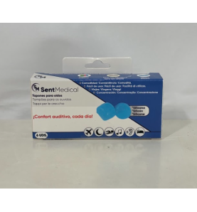 TAPONES OIDOS SILICONA SENT MEDICAL 6 UNIDADES
