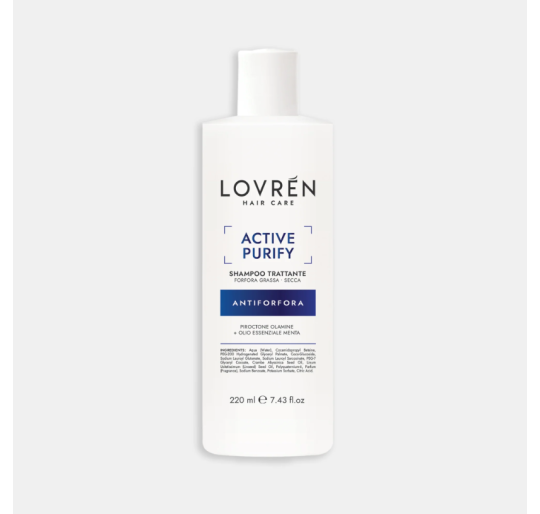 LOVREN HAIR CHAMPU ANTICASPA ACTIVE PURIFY 220ML