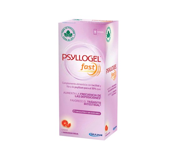 PSYLLOGEL FAST 10 STICKS NARANJA ROJA
