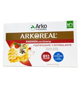 ARKOREAL JALEA REAL GINSENG SIN AZUCAR 20 AMPOLL