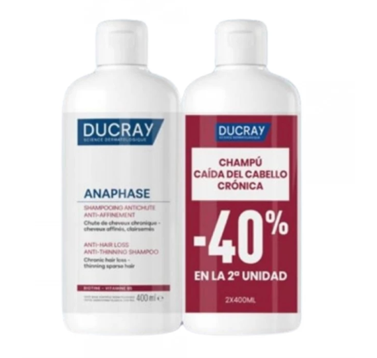 DUCRAY DUPLO CHAMPU ANAPHASE CRONICA 2 X 400 ML
