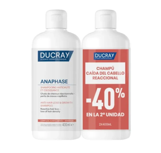 DUCRAY DUPLO CHAMPU ANAPHASE REACCIONAL 2X400 ML