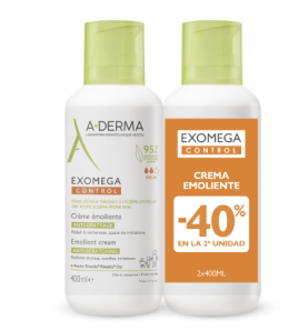 A-DERMA EXOMEGA CREMA EMOLIENTE DUPLO 2 X 400 ML