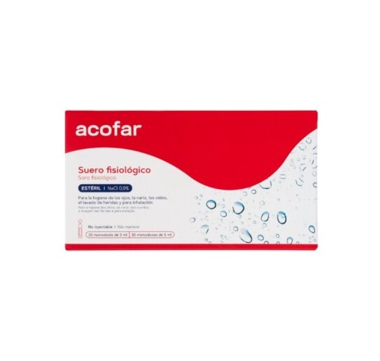 SUERO FISIOLOGICO ESTERIL ACOFAR 30 MONODOSIS 5