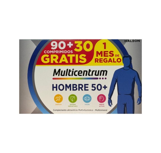 MULTICENTRUM HOMBRE 50+ 90 COMPRIMIDOS + 30 COMP