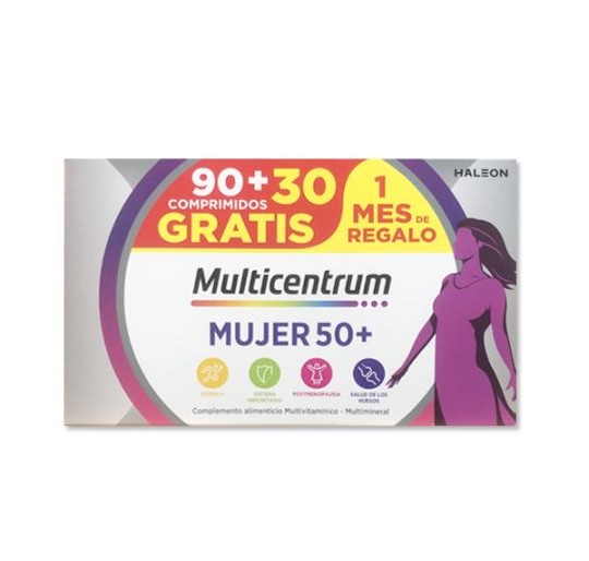 MULTICENTRUM MUJER 50+ 90 COMPRIMIDOS + 30 COMPR