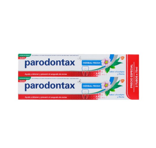 PARODONTAX HERBAL FRESH EUCALIPTO Y MENTA 2X75ML