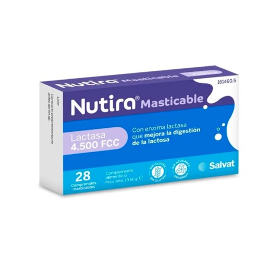 NUTIRA LACTASA 4500 FCC 28 COMPRIMIDOS MASTICABL