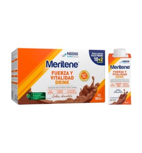 MERITENE FUERZA Y VITAL DRINK CHOCOLATE 12X180ML
