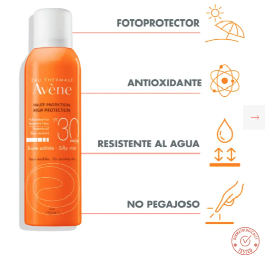 AVENE SPF 30 ALTA PROTECCION BRUMA SOLAR 1 ENVAS