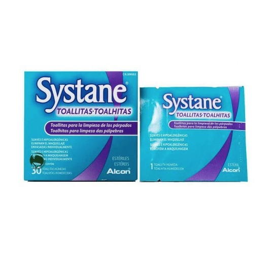 SYSTANE TOALLITAS HUMEDAS ESTERILES LIMPIEZA PAR