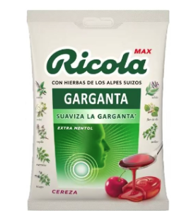 RICOLA MAX CARAMELOS 1 BOLSA 68 G SABOR CEREZA