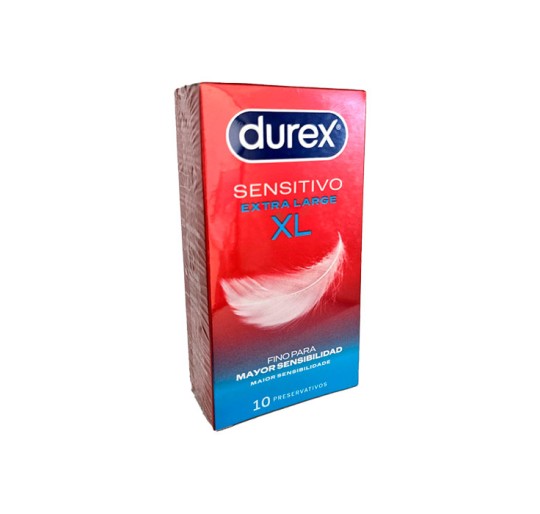 DUREX SENSITIVO XL PRESERVATIVOS 10 UNIDADES