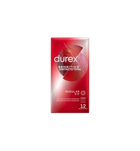 DUREX SENSITIVO CONTACTO TOTAL PRESERVATIVOS 12