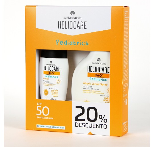 HELIOCARE PACK PED MINERAL 50ML+ ATOP LOC 250 ML