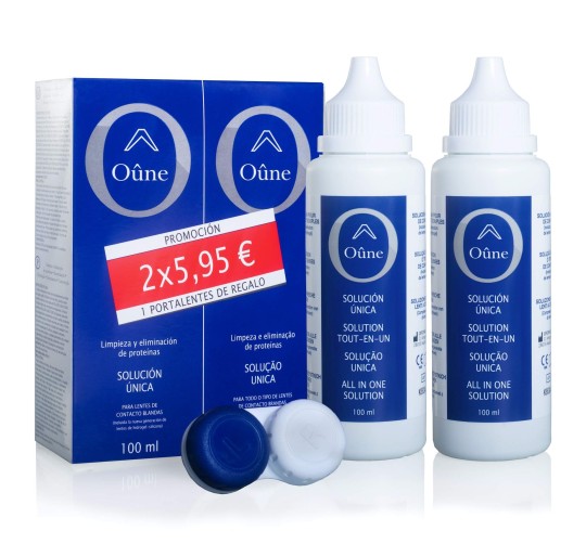 OÛNE SOLUCION UNICA LENTES DE CONTACTO 2X100ML