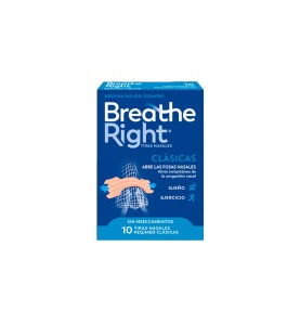 BREATHE RIGHT TIRAS CLASICAS PEQ/MED 10 UDS