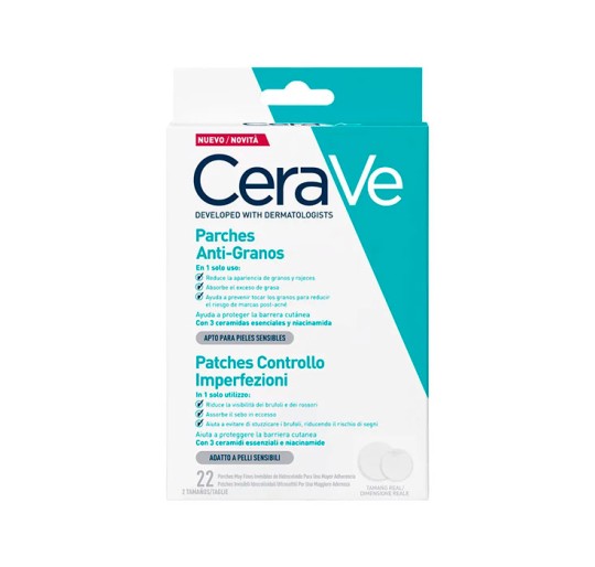 PARCHES CONTROL IMPERFECCIONES CERAVE 22 UNIDADE