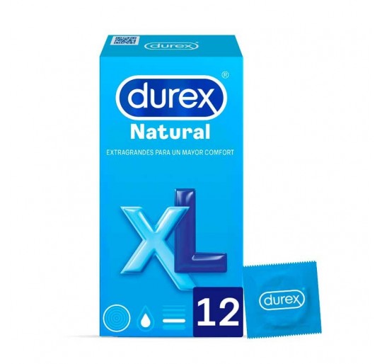 DUREX NATURAL XL PRESERVATIVOS 12 U