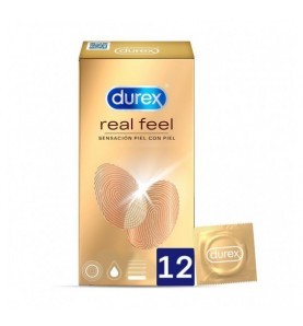 DUREX REAL FEEL PRESERVATIVO SIN LATEX 12 U