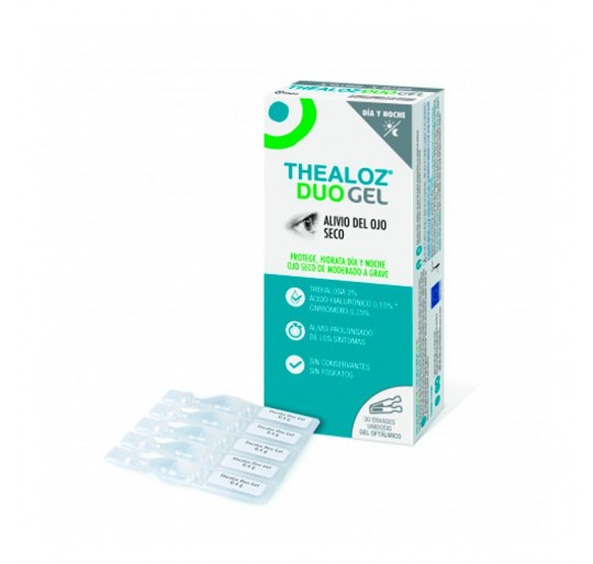 THEALOZ DUO GEL ESTERIL UNIDOSIS 0.4 G ML 30 UNI